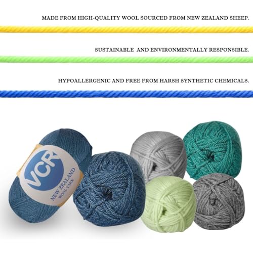 Image of VCR Maroon Chunky Wool Yarn, 100 Grams, Hank, 196 Meters, 100% New Zealand Wool Knitting Yarn, Soft Crosia Thread Suitable for Baby Blankets & Booties Pack of 1