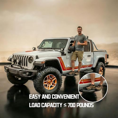 Estribos laterales para Jeep Wrangler JL y Gladiator JT 4 puertas miniatura 6