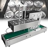 ♥【Utilizzo del Nastro Trasportatore】: Velocità del nastro trasportatore, l'altezza di sigillatura, la larghezza e la potenza di questa sigillatrice a induzione elettromagnetica continua sono tutte regolabili. Consente un utilizzo efficiente, riducendo i costi di manodopera e risparmiando tempo