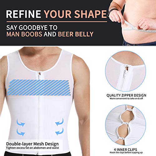 MISS MOLY Compression Shirts for Men Slimming Body Shaper Vest Abs Hide Gynecomastia Moobs Shapewear Tank Top Undershirt2