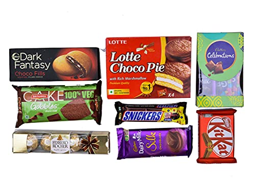 Image of Giftrend Bundle with Festive Assorted Chocolate Gift Hamper | Chocolate Gift Ideas | Diwali Greeting Card