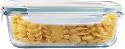 Miniatura 9 de Contenedores de almacenamiento de alimentos de vidrio con tapas herméticas  Cajas de vidrio herméticas Bento de vidrio sin BPA (juego de 3 piezas)