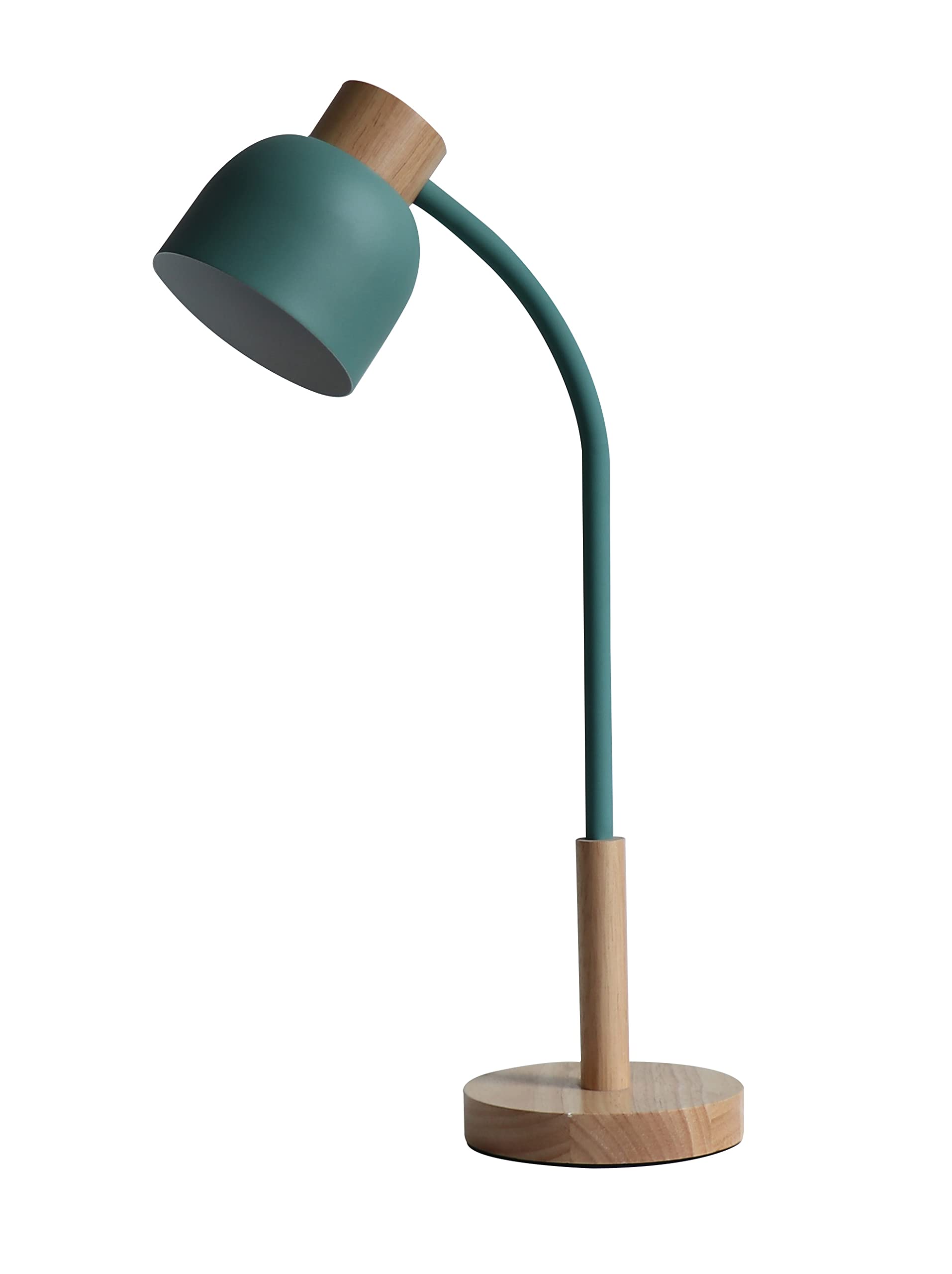 Genérico LAMPARA ESCRITORIO LED 5W VERDE MADERA NORDICO, FLEXO LED TUBO FLEXIBLE 4000K, FLEXOSLED
