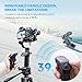FeiyuTech SCORP Mini 3 Pro Camera Gimbal with AI Tracker,Detachable Remote Handle All in One Camera Stabilizer,for Sony/Canon/Nikon/Gopro11/DJI Action 5 pro/iPhone 16,Payload 4.4lbs,Bluetooth Control