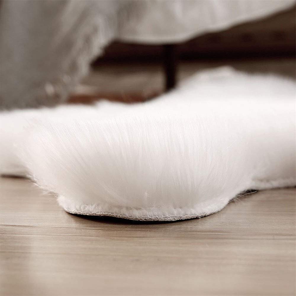 Faux Peau de Mouton en Laine Tapis, synthétique Fourrure d'agneau et Peau de Mouton, Man-Made Luxe Laine Tapis de Canapé Coussin - de Couleur et Taille différentes (60x180CM)