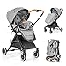 Zamboo - Poussette Réversible Légère, Pliage Automatique Compacte, Jusqu'à 22 kg - Gris