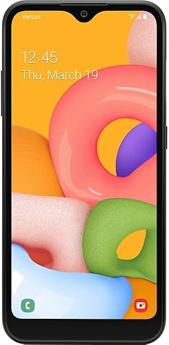 SAMSUNG Galaxy A01 (LTE Verizon) pantalla de 5.7 pulgadas y 16 GB (garantía de EE. UU.), negro - SM-A015VZKAVZW