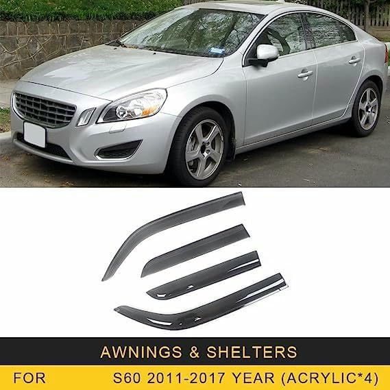 Déflecteurs d'air Volvo S60 2011-2017 accessoire vitre protection - 2