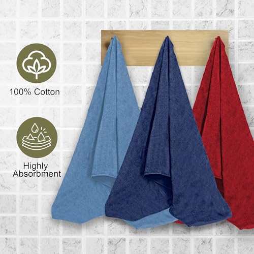 Image of Divine Casa Premium Charcoal Grey Cotton Bath Towel 550 GSM, Ultra Soft Spa Towel, Highly Absorbent, 75x150 cm