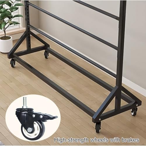 Easy Installation Shower Curtain Rod Adjustable Corner Ceiling Support Curved Rod,Heavy Duty Steel Fabric Display Rack - Portable 3-Rod Hanger for Scarf, Blanket, Towel & Quilt Organization