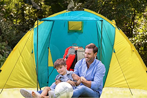 Carpa para camping para 4 personas espaciosa e impermeable miniatura 3