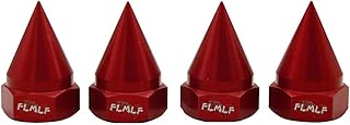 FLMLF CNC Metal Cone Fixed Screw Nut (4pcs/Set) for 1/5 HPI Rovan Baja 5B SS 5T 5SC Parts (Red)
