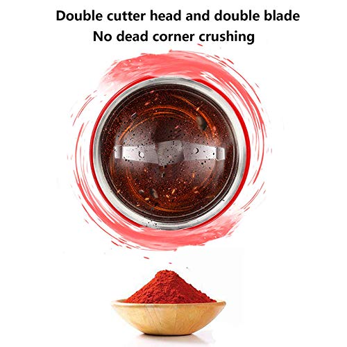 SXLCKJ Kaffeemühle Elektrisch, Kaffeebohnenmühle Elektrische Mühle Gewürzmühle, 150W Leistungsstarker Edelstahl S… – Bild 7
