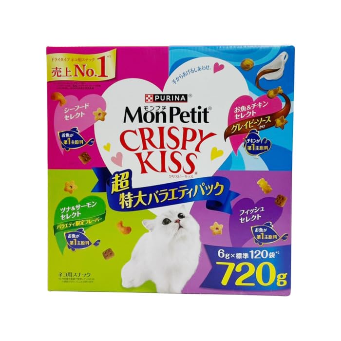 在庫最後 5袋セット モンプチ クリスピーキッス 特大バラエティパック 672g Amazon.co.jp: 【 コストコ 】PURINA モンプチ クリスピーキス 超特大
