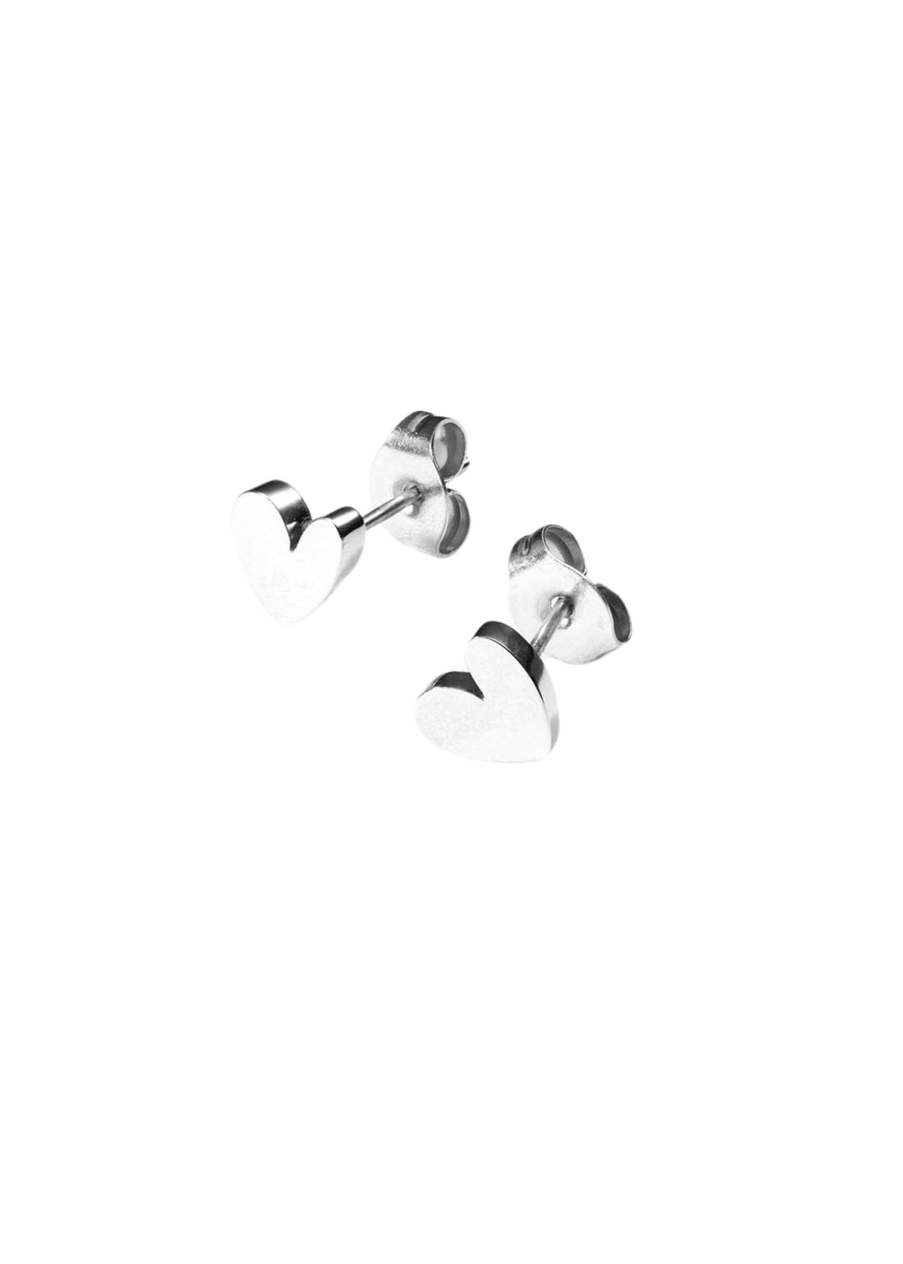 Purelei Tiny Heart Orecchini A Cuore Minimal – Acciaio Inox Placcato Oro 18kt, Argento, Oro Rosa – Delicati 5,8 Mm, Leggeri 0,9 G