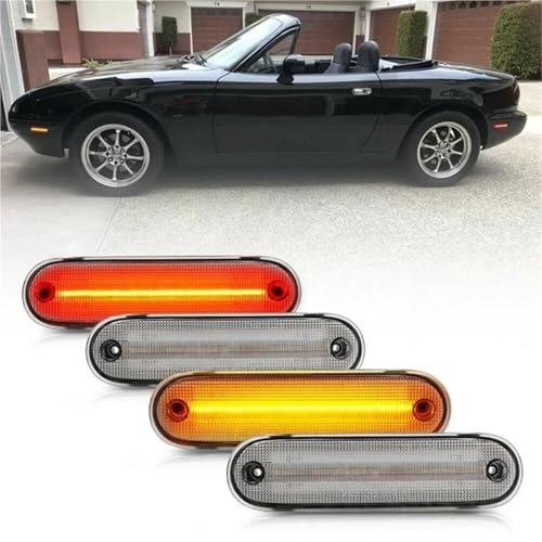 Luces LED de posición lateral transparentes para sustituir intermitentes de Mazda MX-5 3