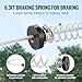 VEVOR Zip line Kits for Backyard，60ft Zip line Kit for Kids and Adult Up to 330 lb, Included Swing Seat, Ziplines Brake, and Steel Trolley, Outdoor Playground Equipment