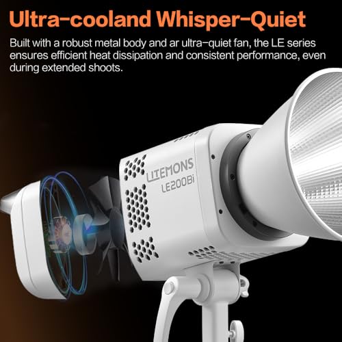 Image of Godox LE200Bi Godox Light Kit-2 Pack 220W Bi-Color LED Video Light