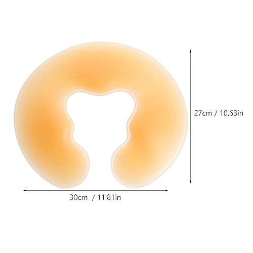 Miniatura 5 de Lurrose Almohada de viaje circular almohada de silicona suave masaje facial spa masaje cara masaje masaje cara relajación almohadilla de cabeza cuna