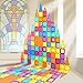 Bmag Magnetic Tiles, 120 PCS Magnetic Building Blocks, 3D Magnet Tiles for Kids Boys Girls, STEM Construction Building Set, Stacking Toys with 2 Car