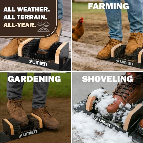 Umien Boot Scraper Outdoor Shoe Brush 2-Pack with Flaps, Mud & Snow by UMIEN - Used condition - Image 2