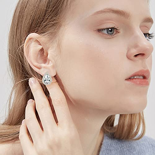 Dhqh 4/6 Pairs Bridesmaids Earrings Classic Cubic Zirconia Teardrop Stud Earrings For Women Girls I Couldn’t Tie A Knot Without You Brides Bridesmaids Proposal Wedding Jewelry Gifts, D-Gold(Set Of 6) #TOP1