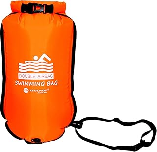 Teksome Swim Buoy - Tow Float With Adjustable Waist Belt | Life-Saving Swim Buoy, Swim Bubble For Open Water Swimmers, Triathletes Safe Swim Training