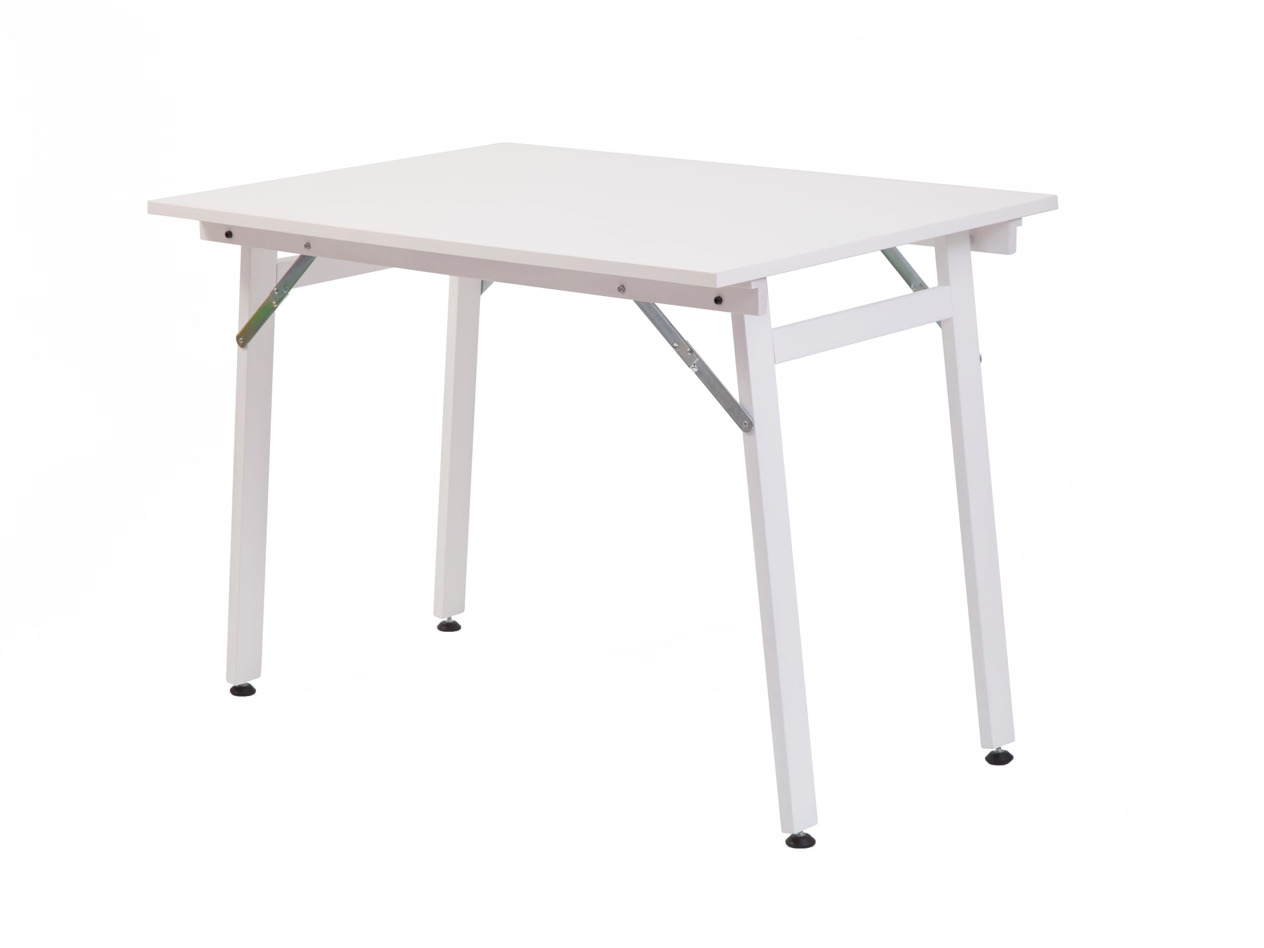 Karn Tavolo Pieghevole Party Regolabile in Altezza da 74,5 a 76 cm – Tavolo Salvaspazio in Faggio Massello con Piano Laminato Resistente – Tavolo per Casa Eventi