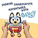 Dress & Play Baby Bluey Plush, Button, Zip, Buckle and Tie, Learn to Dress Dolls for Toddlers Ages 3+, Fine Motor Skills Buckle Toys