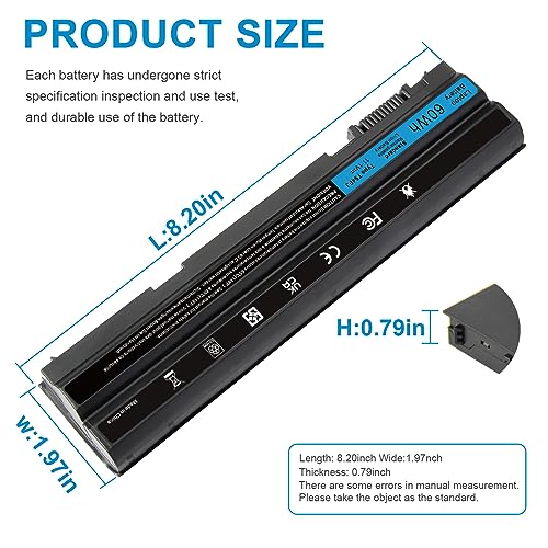 Image of T54FJ M5Y0X 8858X Laptop Battery for Dell Latitude E6420 E6520 E6530 E5420 E5520 E5430 E5530 Inspiron 17r-7720 17r-se-7720 17r-5720 15r-5520 15r-7520 P /N: T54F3 P8TC7 P9TJ0 R48V X57F1 M421R M521R