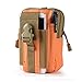 Egurs Taktische Gürteltasche | Universal Outdoor EDC Militär Holster Wallet Wallet Pouch Handytasche mit Reißverschluss für iPhone 8 7 6s Plus Samsung Galaxy S9 S7 LG HTC und mehr Orange