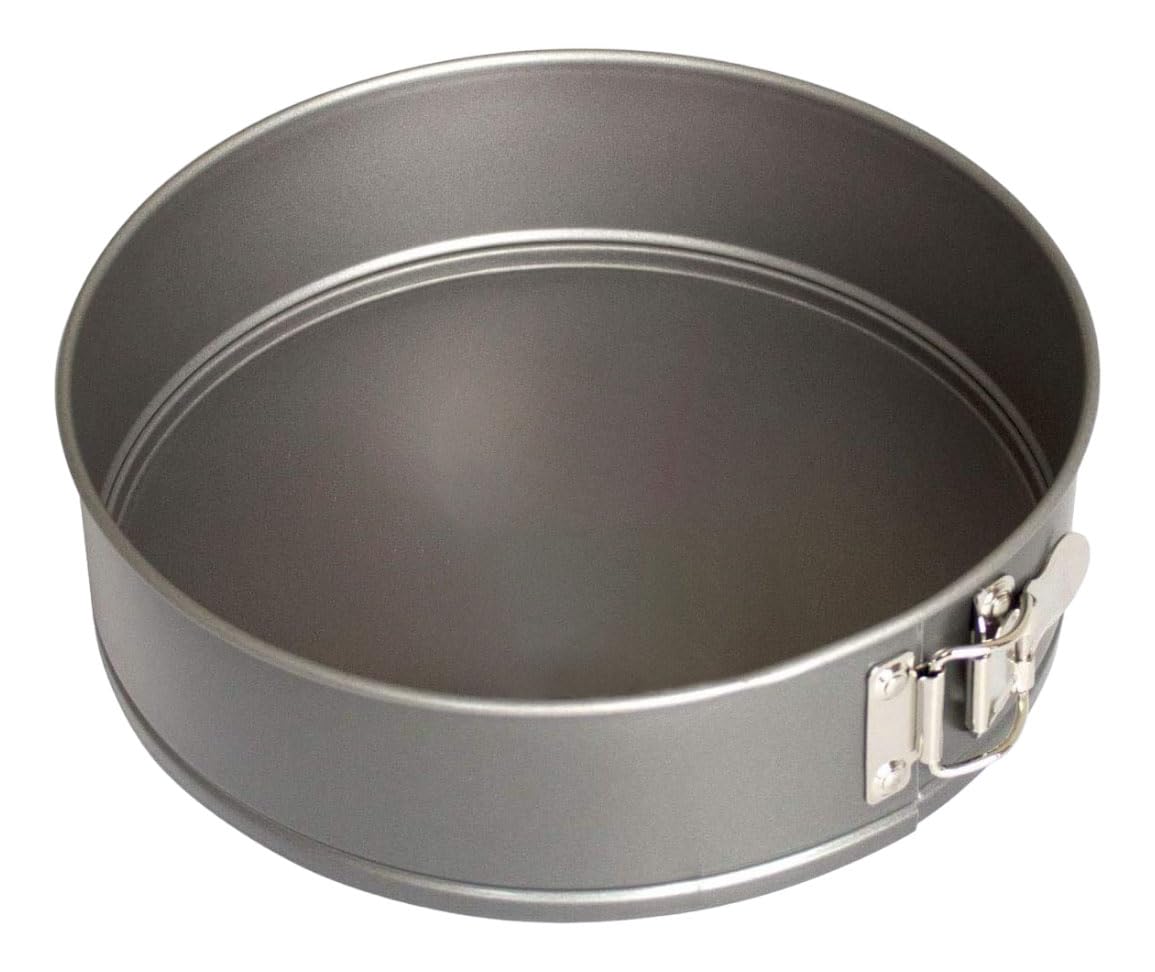 Samuel Groves Grey Non-Stick Spring Form Cake Tin, Round Cake Pan With Loose Base For Easy Release, Fridge And Freezer Safe Uk Made (9") Size 9