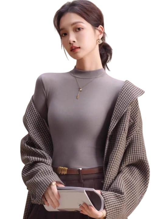 celary Women’s Winter Solid Full Sleeve Stretchable Slim Fit Top || High Neck Thermal Inner Top for Winter Layering || Soft & Warm Base Layer for Women Without Fleece-picture-25