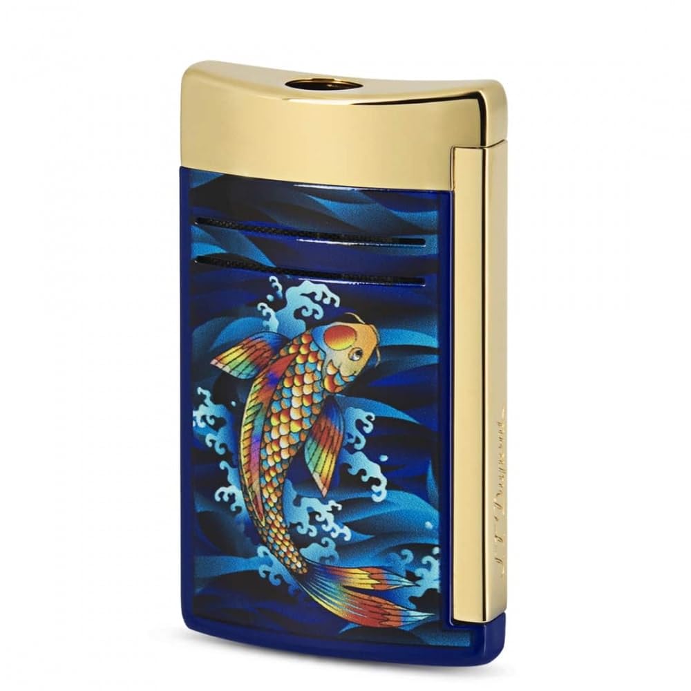 S. T. Dupont Maxijet Koi Fish 020397, Gold and Enamel