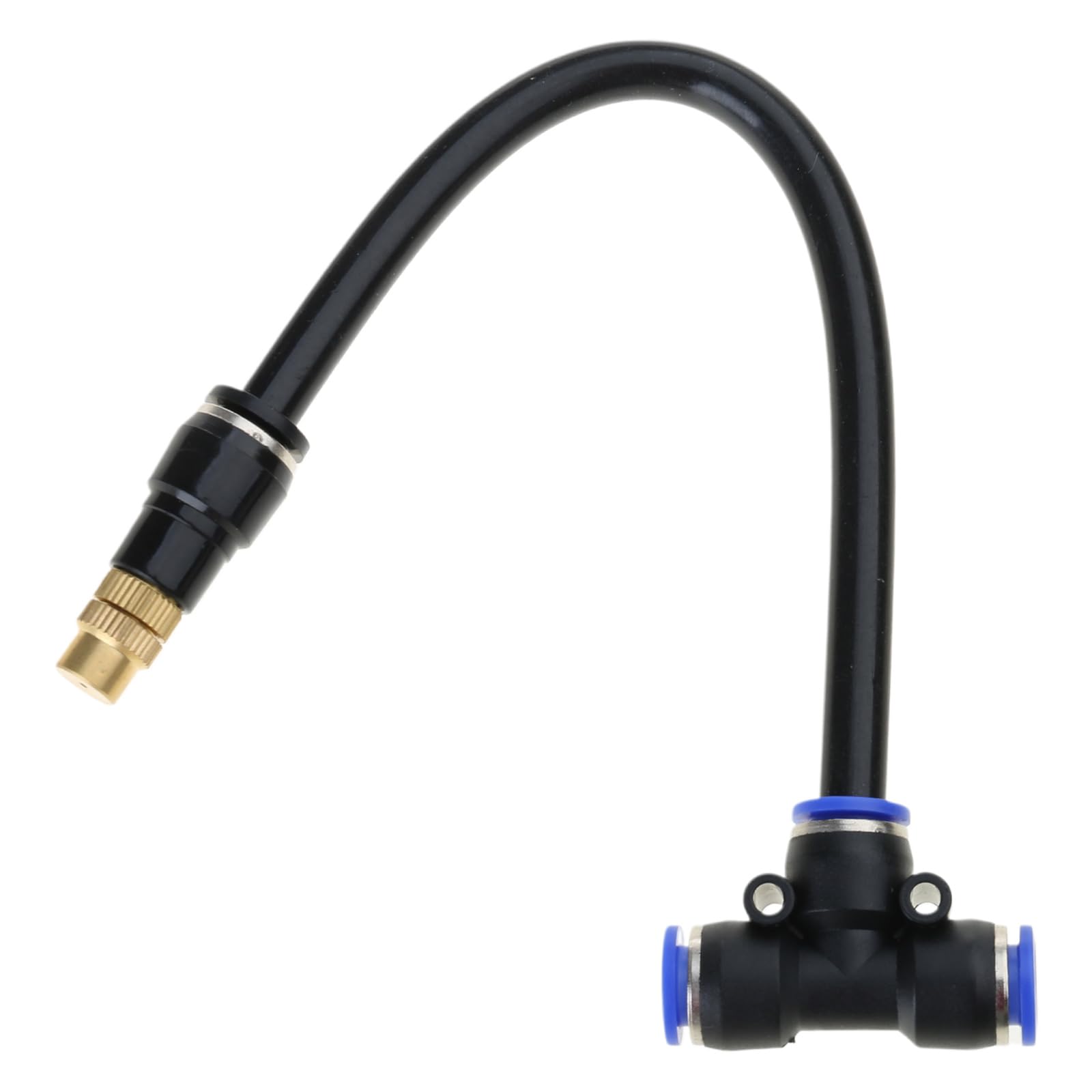 oringnat High Pressure Misting Water Nozzle Nozzles Fog Sprayer Garden Quick Connector Adjustable Bending