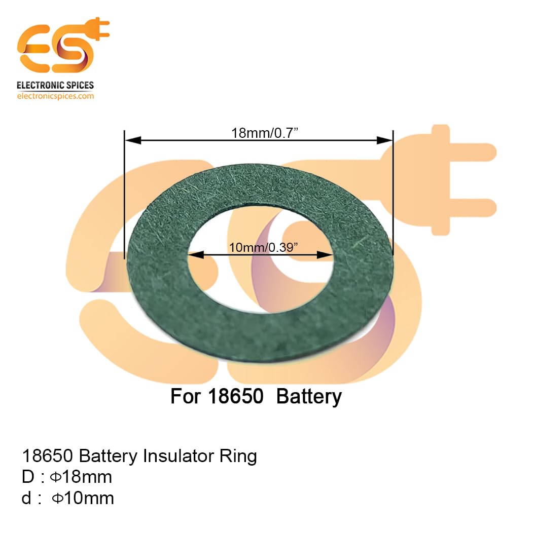 Electronic Spices Insulating Adhesive Base Mat for 18650 Battery Cell (Positive and Negative) Terminal (Pack of 220) - Image 7 thumbnail