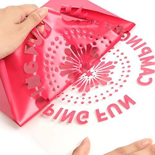 Image of RENLITONG Rose Red HTV Iron on Vinyl 12Inch by 10ft Roll Heat Transfer Vinyl for T-Shirt HTV Rolls for All Cutter Machine - Easy to Cut & Weed for Heat Transfer Design