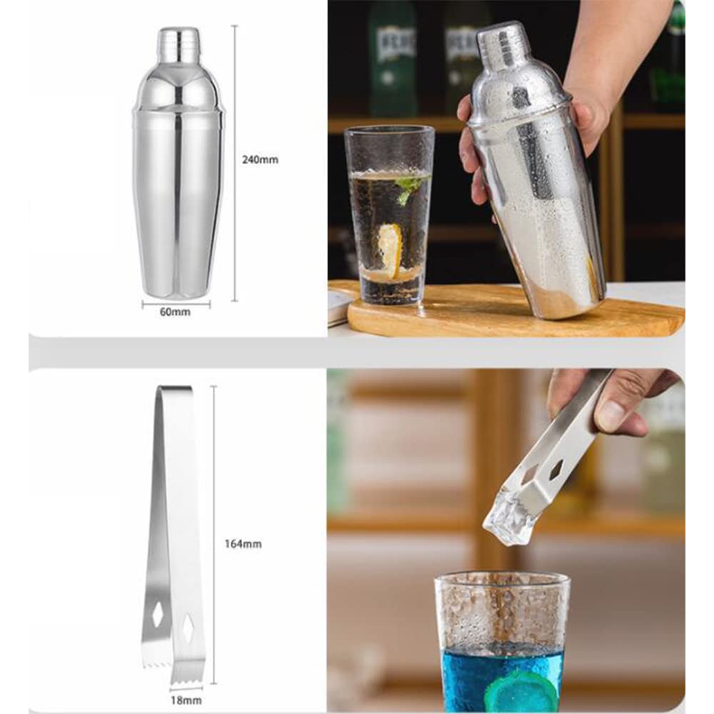 Barista Set da 10 Pezzi StarterSet Completo di pentole in Acciaio Inossidabile a manovella Barista Professionale per Cocktail