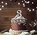 Liphontcta Sparkly Rhinestone Number 3 Cake Topper - 4.5