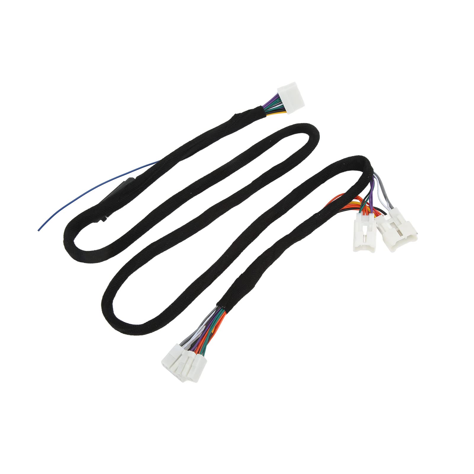 Wtyczka wiązki przewodów wzmacniacza DSP samochodu 12 V 15 A - Plug and Play, stabilna transmisja HIFI, żaroodporne kable wideo ABS
