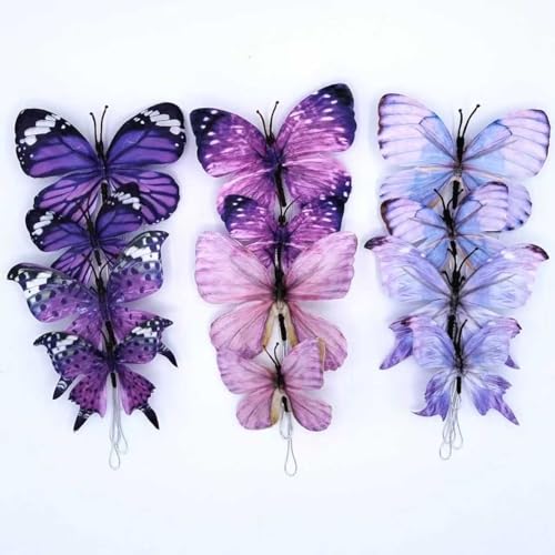 Artificial Fabric Butterflies Sizes