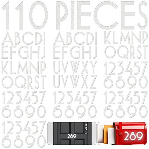 Autocollants en vinyle réfléchissant blanc 5,1 cm imperméables pour boîte aux lettres