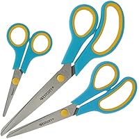 Westcott Easy Grip Tijeras 3 piezas Turquesa | Juego de 3