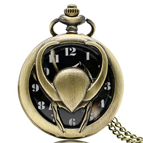 The Avengers Loki Montre à gousset à quartz vintage pour homme, cadeau de Noël Cover