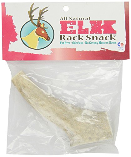 Chasing Our Tails Elk Rack Snack, 100-Percent All Naturally Shed Elk Antler Chew, Small Size 4-Inch To 6-Inch, For Up To 15# Dogs