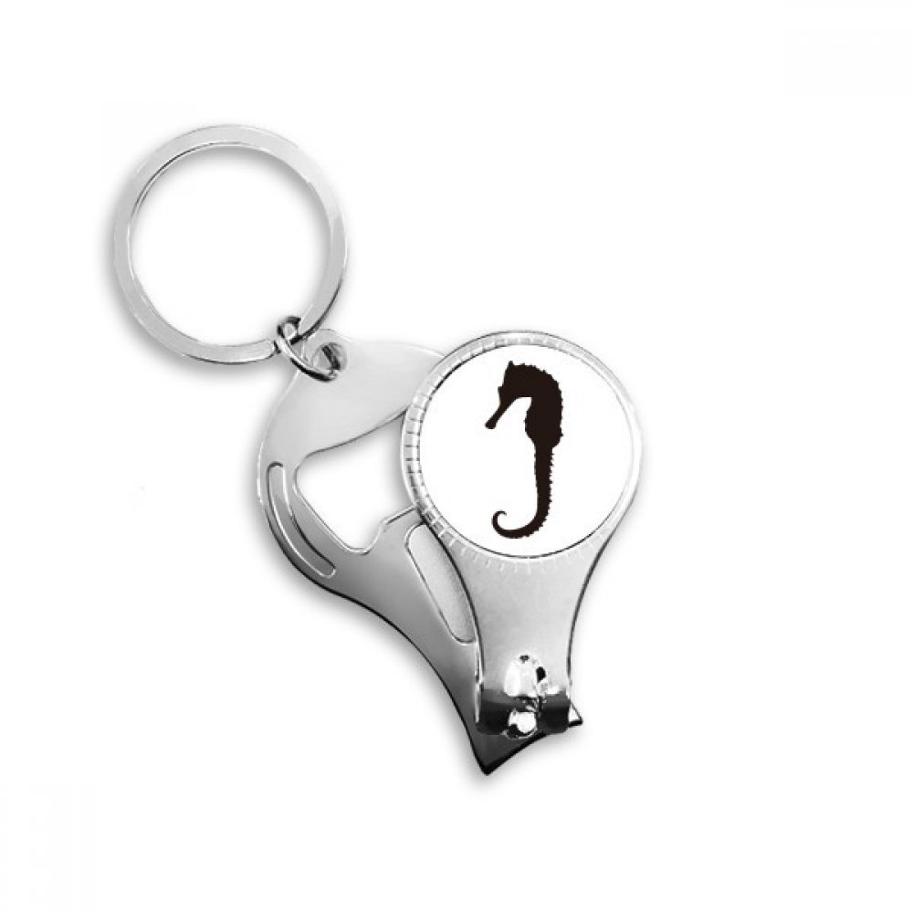 Pince à ongles Hippocampus contour noir contre les ongles durs et cassants