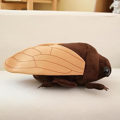 Miniatura 10 de Nuevos juguetes de peluche de insectos similares a la forma de cigarra, almohada de animales suaves, cojín de espalda, muñeca de insectos, juguetes
