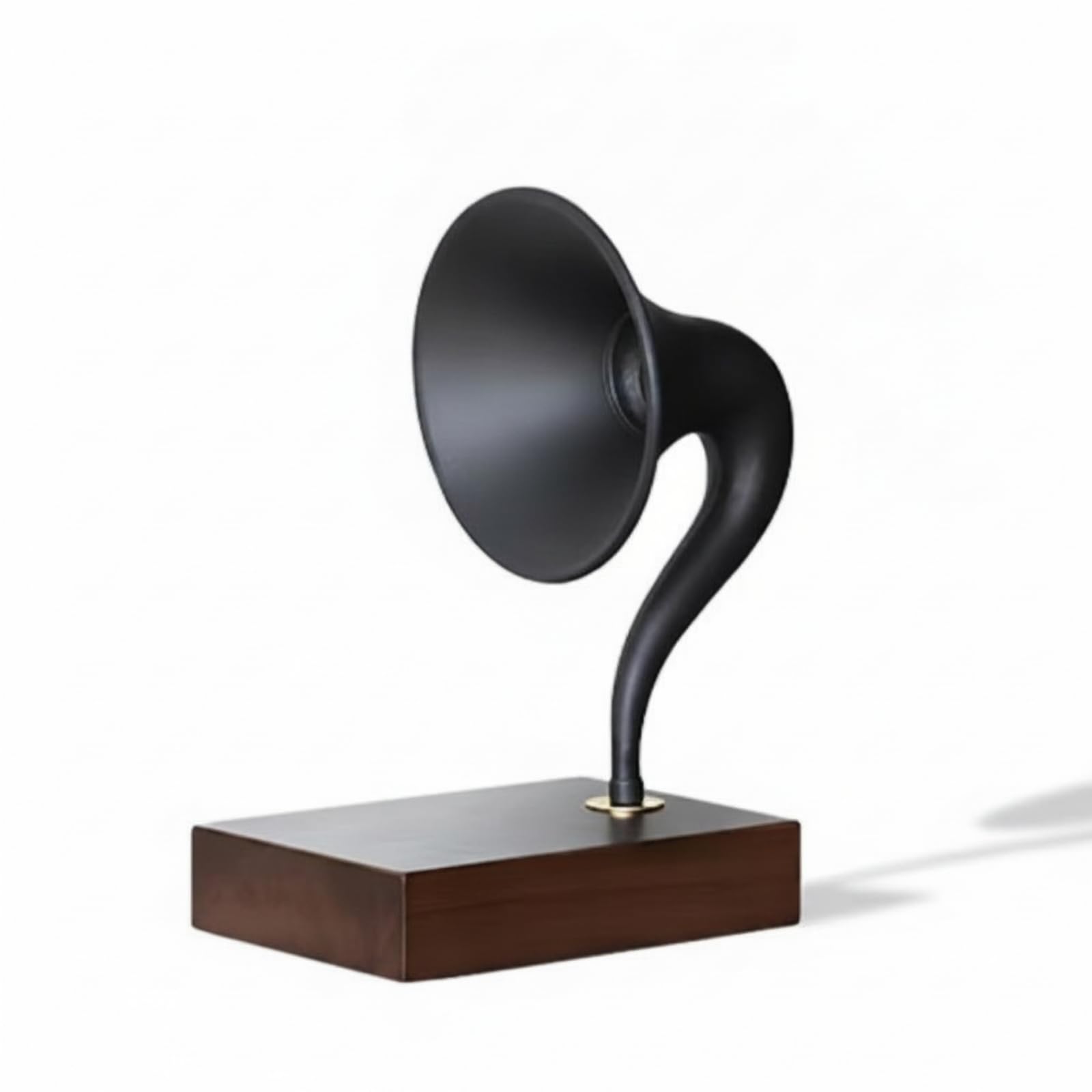 Giradischi Vintage Grammofono Scultura Ornamentale Soprammobile Metallo con Aspetto Classico Adatto per Studio Ufficio Sala Musica Vetrina Casa, 30.5 10 31cm