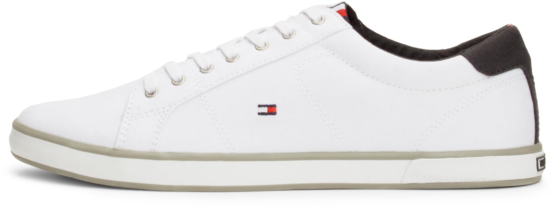 Tommy Hilfiger Men Vulcanised Trainers, White (White), 48 EU