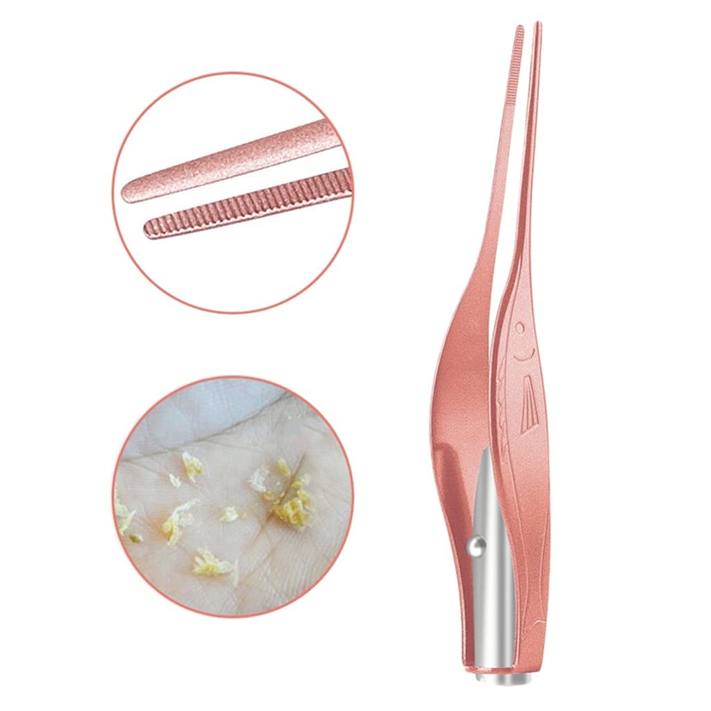 Ear Cleaner LED Torcia Earpick Rimozione Cera Pinzette Luminoso Bambini In Acciaio Inox Remover
